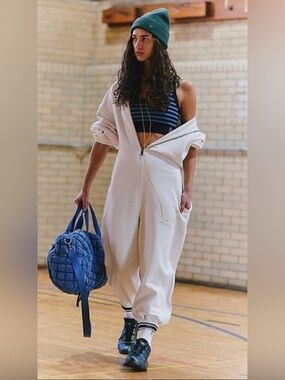 Free People Movement Wind Down One Piece NWT Size M in White